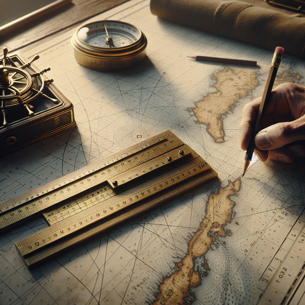 Πλοήγηση με χάρτες χαρτιού και παράλληλους χάρακες image