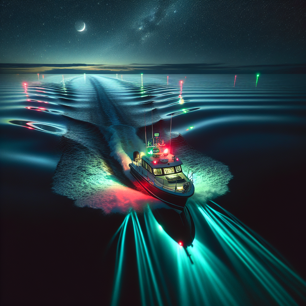 Πλοήγηση σε Νύχτα: Διαδικασίες και Χρήση Κόκκινων και Πράσινων Φώτων Ναυσιπλοΐας