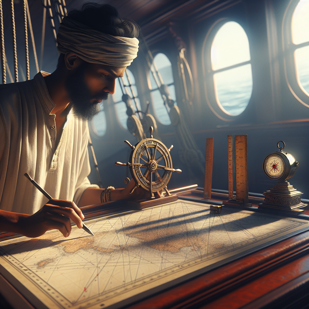 Εξαγωγή πορείας με τη χρήση χάρτη χαρτιού και παράλληλων χάρακων